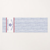 Schiffsname Kompassrose nautischer Anker Yogamatte (Vorderseite (Horizontal))