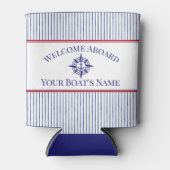 Schiffsname Nautical Kompassrose Kühler Dosenkühler (Vorderseite)