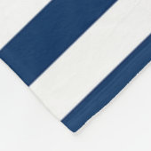 Schiffsname,Retro Anker Blaue Streifen Fleecedecke (Ecke)