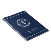 Schiffsname Schiffskapitän Notizblock (Rechte Seite)