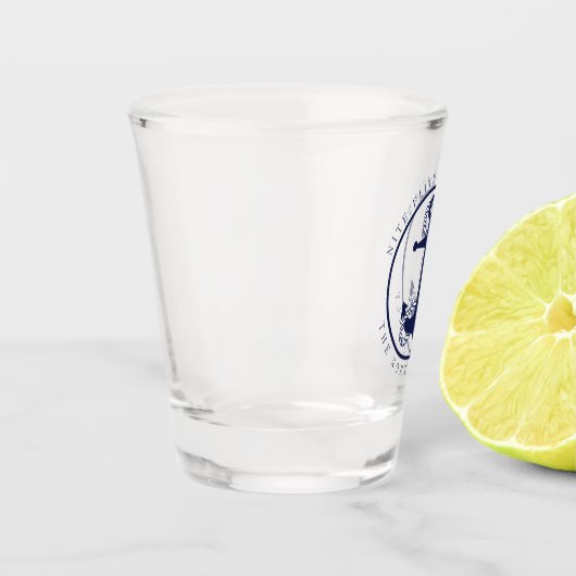 Schiffsname und Ankernummer619 Schnapsglas (Links)