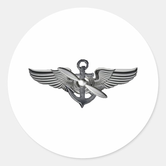 Schiffspiloten Runder Aufkleber (Vorderseite)