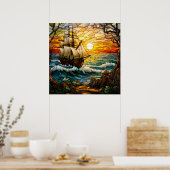 Schiffspopster Poster (Küche)