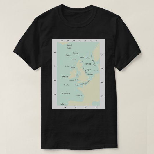 Schiffsprognosen Meeresfarben T-Shirt (Design vorne)