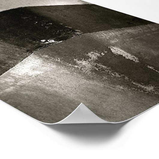 Schiffsprow-B&W-Nautical-Poster Poster (Ecke)