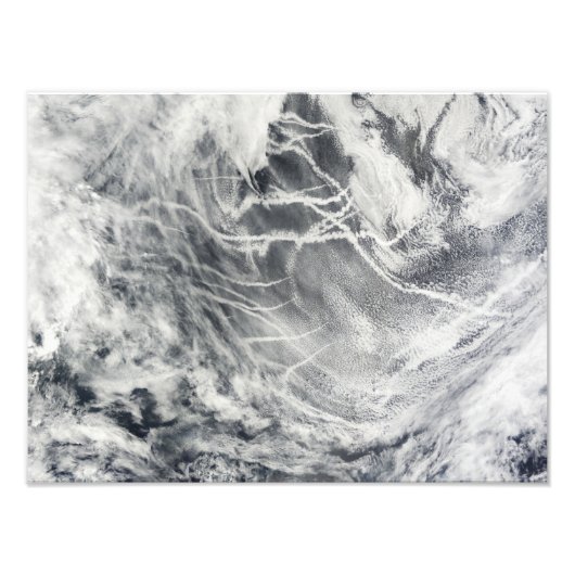 Schiffspuren im Pazifischen Ozean Fotodruck (Vorne)