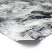 Schiffspuren im Pazifischen Ozean Fotodruck (Ecke)