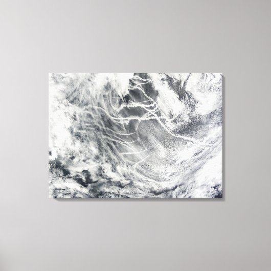 Schiffspuren im Pazifischen Ozean Leinwanddruck (Vorderseite)