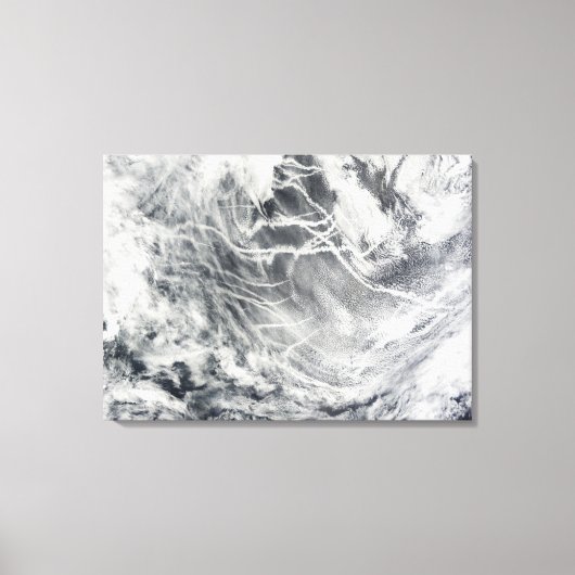 Schiffspuren im Pazifischen Ozean Leinwanddruck (Vorderseite)