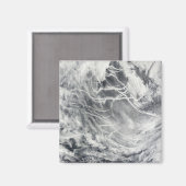 Schiffspuren im Pazifischen Ozean Magnet (Vorderseite/Rückseite)