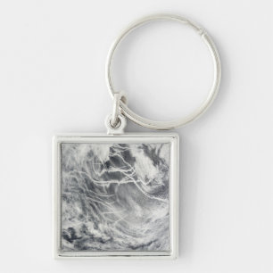 Schiffspuren im Pazifischen Ozean Schlüsselanhänger