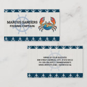 Schiffsrad | Ankermuster | Crab-Logo Visitenkarte (Vorne/Hinten)