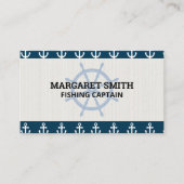 Schiffsrad | Ankermuster Visitenkarte (Vorderseite)