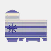 Schiffsrad auf Streifen Geschenkschachtel (Ungefaltet)