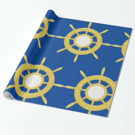 Schiffsrad Geschenkpapier (Ungerollt)
