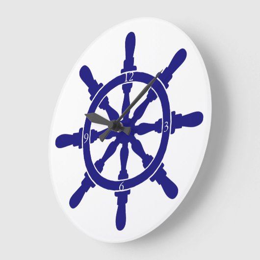Schiffsrad Große Wanduhr (Winkel)