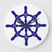 Schiffsrad Große Wanduhr (Vorderseite)