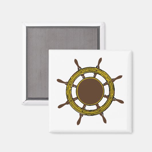 Schiffsrad Magnet (Vorderseite/Rückseite)