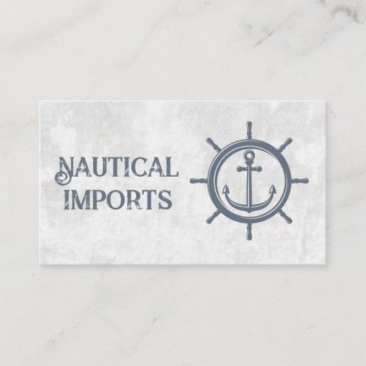 Schiffsrad | nautisch | Boote Visitenkarte (Vorderseite)