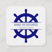 Schiffsrad Quadratische Visitenkarte (Vorderseite)