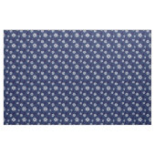 Schiffsräder Navy Blue und White Nautical Muster Stoff (Yard (91,4 cm))