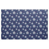 Schiffsräder Navy Blue und White Nautical Muster Stoff (Fat Quarter (45,7 x 55,9 cm))