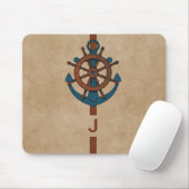 Schiffsrumpf und -anker mousepad (Mit Mouse)