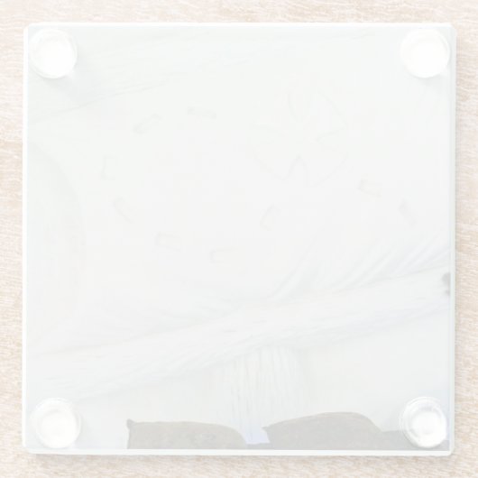 Schiffssaal im Hotel de Glace, Quebec, Kanada Glasuntersetzer (Rückseite)