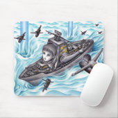 Schiffsschlacht-Spiel. Mousepad (Mit Mouse)