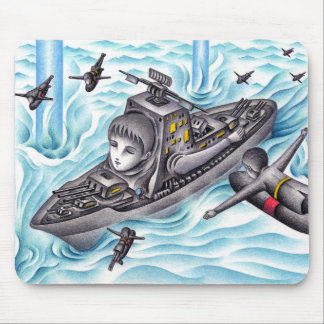 Schiffsschlacht-Spiel. Mousepad