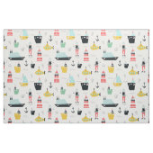 Schiffssegelschiffe des Leuchtturms Stoff (Fat Quarter (45,7 x 55,9 cm))