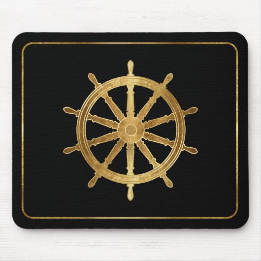 Schiffssteuer Mousepad (Vorne)