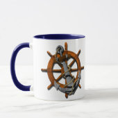 Schiffssteuer und Anker Tasse (Links)