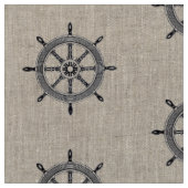 Schiffssteuerrad | Vintage-Stoff Stoff (Nahaufnahme)
