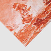 SCHIFFSTAPEL IN rot Seidenpapier (Ausschnitt)