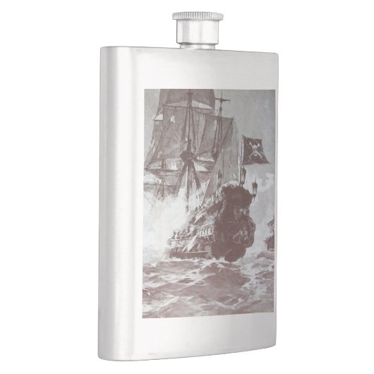 SCHIFFSTRECKE IN schwarz Flachmann (Rechts)