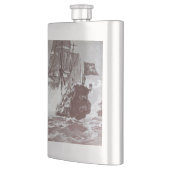 SCHIFFSTRECKE IN schwarz Flachmann (Links)