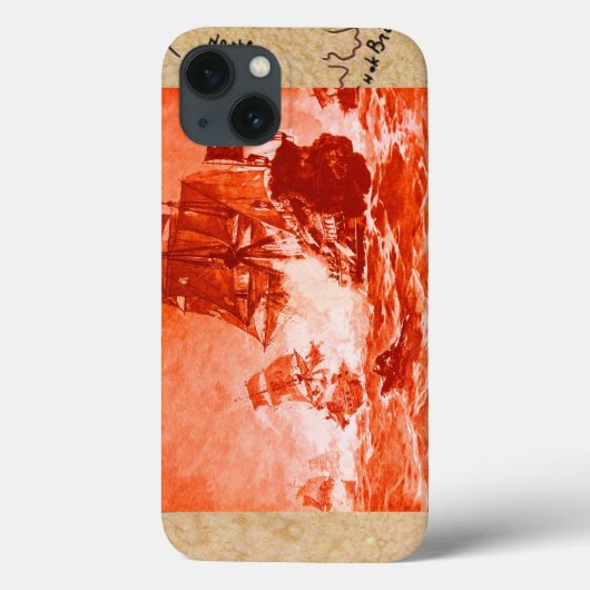 SCHIFFSTRECKE/KARTEN-KARTEN Case-Mate iPhone HÜLLE (Rückseite)