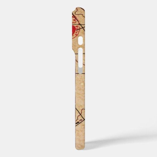 SCHIFFSTRECKE/KARTEN-KARTEN Case-Mate iPhone HÜLLE (Rückseite / Links)