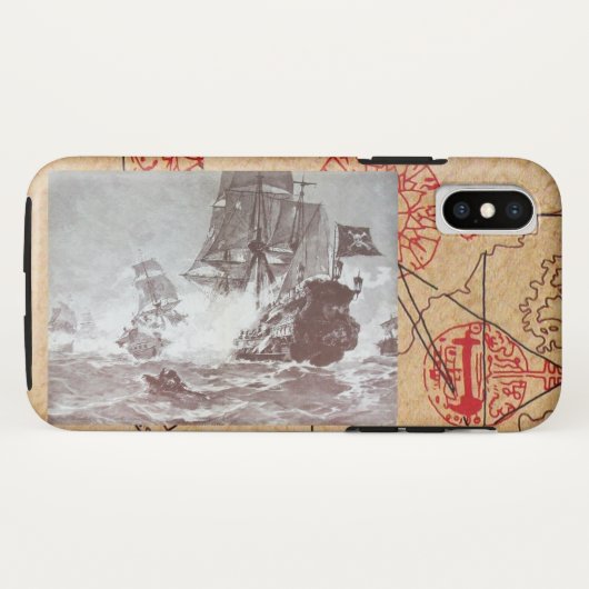 SCHIFFSTRECKE/KARTEN-KARTEN Case-Mate iPhone HÜLLE (Rückseite (Horizontal))