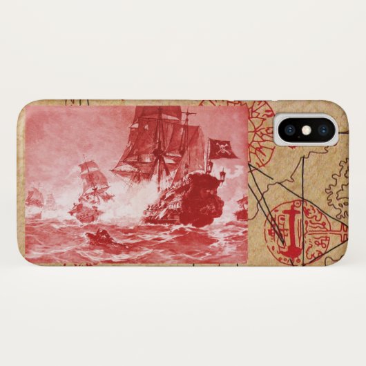 SCHIFFSTRECKE/KARTEN-KARTEN Case-Mate iPhone HÜLLE (Rückseite (Horizontal))