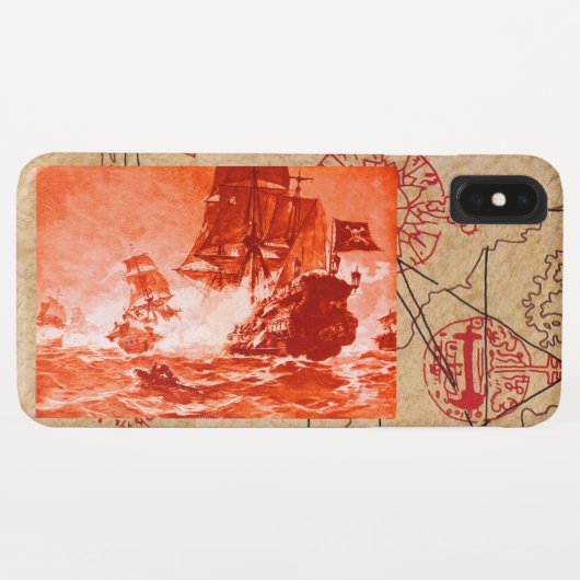 SCHIFFSTRECKE/KARTEN-KARTEN Case-Mate iPhone HÜLLE (Rückseite (Horizontal))