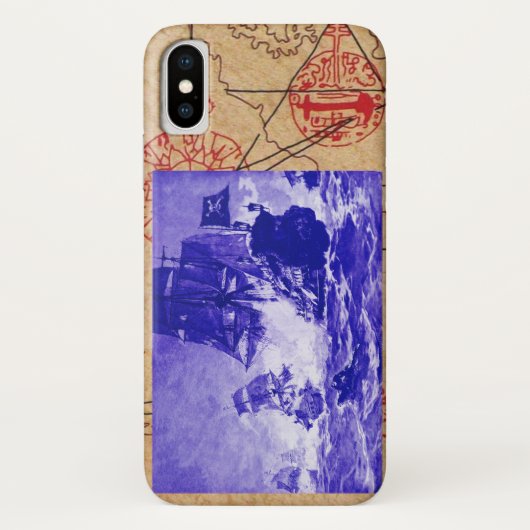 SCHIFFSTRECKE/KARTEN-KARTEN Case-Mate iPhone HÜLLE (Rückseite)