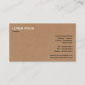 Schiffstülle - Kartonabbild Visitenkarte (Rückseite)