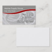Schiffsvorräte Visitenkarte (Vorne/Hinten)