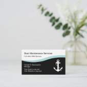 Schiffswartungsbetriebskarten Visitenkarte (Stehend Vorderseite)