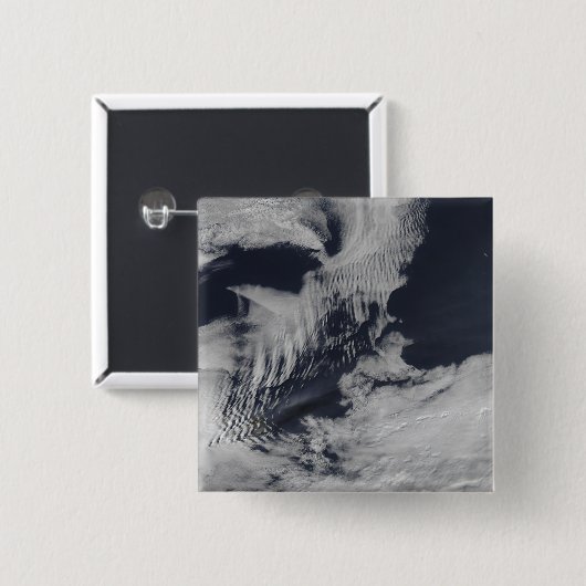 Schiffswellenförmige Wolken im Südindischen Ozean Button (Vorne & Hinten)