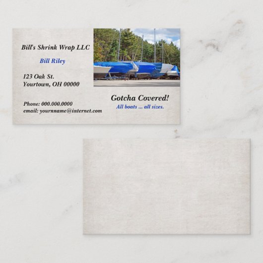 Schiffswintergeschäft Visitenkarte (Vorne/Hinten)