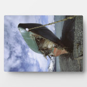 Schiffswrack an der Küste Fotoplatte (Vorderseite)