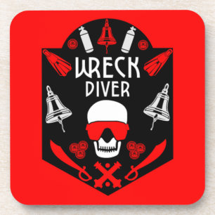 Schiffswrack-Divers Getränkeuntersetzer